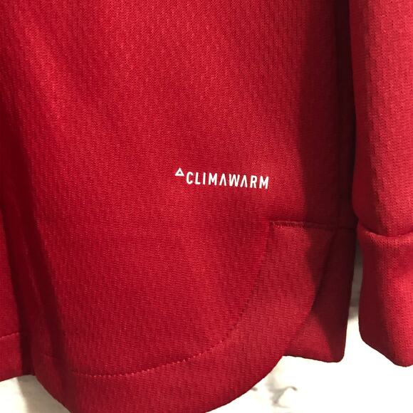 Adidas Womens Hoodie Size Medium Long Sleeve W TI BOS HOODIE EI8348 Red - Picture 5 of 6